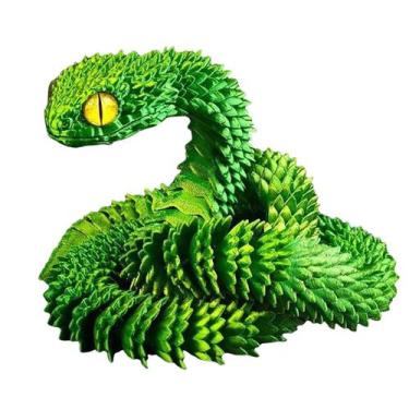 Imagem de Conjunto de brinquedos de animais impressos em 3D Snake Articulated Fl