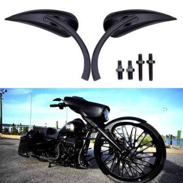 Imagem de Espelhos de motocicleta MISS MOLY Black Sportster para Harley