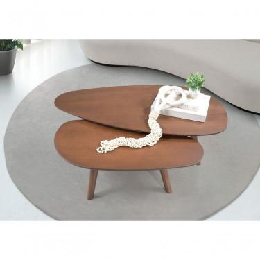 Imagem de Mesa De Centro Imperial 0.92m Com Tripé Castanho