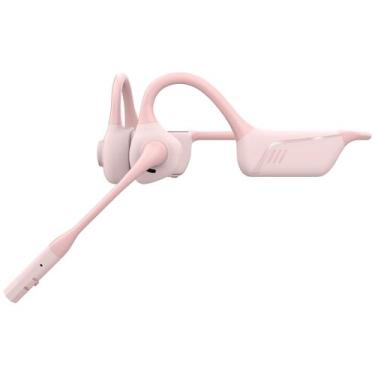 Imagem de Fones de ouvido Bluetooth Open Ear 2B2C com cancelamento de ruído rosa