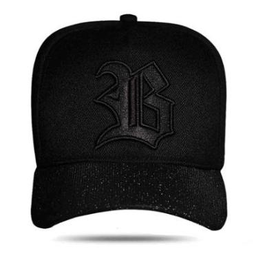 Imagem de Boné Blck Brasil Snapback Aba Curva Com Brilho Shine-Masculino