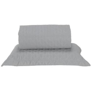 Imagem de Kit Cobre Leito Milão Solteiro 2 Peças 100% Poliéster - Linho / Branco