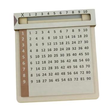 Imagem de Kokiya Tabuadas de multiplicação deslizantes de madeira para aprender brinquedos educativos, tabuleiro de matemática e contagem