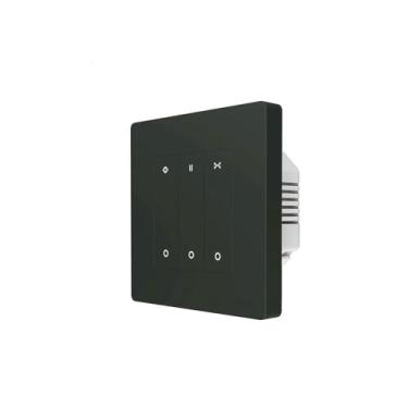 Imagem de GaoLeAve Smart ZigBee Interruptor de cortina com anel estrela para persiana elétrica, motor cego, Alexa/óculos de proteção, controle remoto em casa, preto, 1 peça