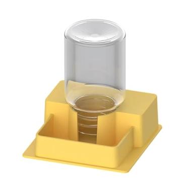 Imagem de IEUDNS Alimentador automático de água para répteis, dispensador de água com bebedouro para camaleão, Amarelo