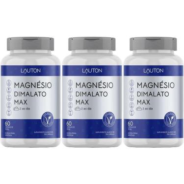 Imagem de Kit 3X Magnésio Dimalato Max - 60 Cápsulas - Lauton Nutrition-Masculino