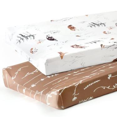 Imagem de Conjunto de capas para trocadores GRSSDER 81x41 cm Ultra Soft Jersey