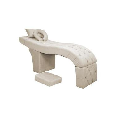 Imagem de Maca Estética Bela E Escada Para Extensão De Cílios Veludo - SOFA STOR