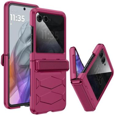 Imagem de Capa GooseBox Motorola Razr 2025, protetor de privacidade magenta