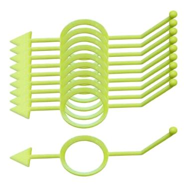 Imagem de menolana Conjunto de 10 peças de acessórios para treinamento de bilhar e sinuca, com marcadores de posição de bola de alto desempenho e guia visual para, Amarelo