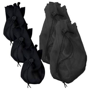 Imagem de Kit Coador Voal Preto 3 Pp + 2 Médio Suco Verde Detox Kefir