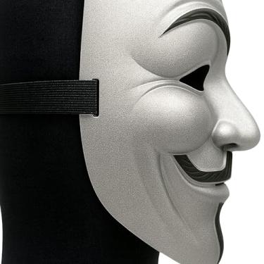 Imagem de Primary Shipments Premium Hacker Style Mask – Durable & Professional Design – PZ9 Spy Ninjas & Project Zorgo Inspired Cosplay Mask (Silver)