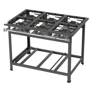 Imagem de Fogão Industrial Itajobi 6 Bocas Alta Pressão Ativo P7