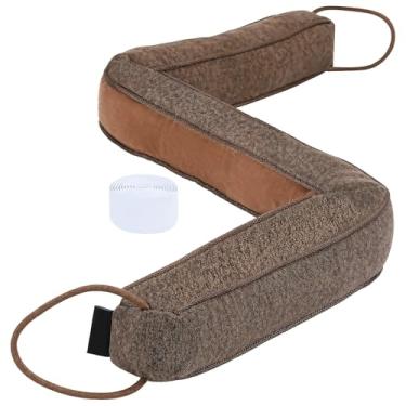 Imagem de Rolha de rascunho de porta de tecido marrom 36,2, em forma de L, pesada com areia e algodão PP, serve para 32 portas, ideal para inverno e verão