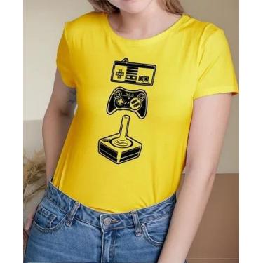 Imagem de Camiseta Camisa de Algodão Adulto Masculina Feminina Gamer Geek Videog
