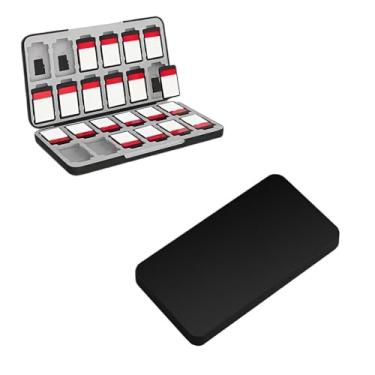 Imagem de For Nintendo Switch Game Case Holder for Switch 2 Cartridge Case with 24 Game Card Slots & 48 Micro SD Card Slots, Hard Shell