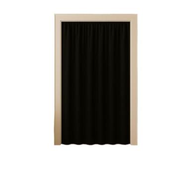 Imagem de Cortinas divisórias elegantes - Ideais para quartos, salas de estar e cozinhas, estas cortinas são a solução perfeita para dividir espaços(Preto)