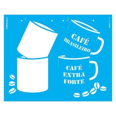 Imagem de Stencil de Acetato para Pintura 20x25 cm OPA - 3218 - Pdbrasil Caneca 