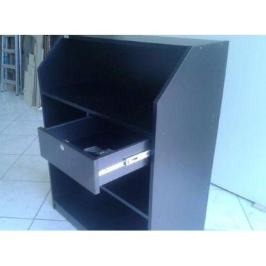Imagem de Balcão Caixa Preto Para Loja De Roupas Atendimento Recepcao - INFINITI