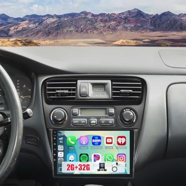 Imagem de Fuluku Para Honda Accord 6th 1998-2003 Android Car Stereo Tela sensível ao toque de 9 polegadas com Carplay sem fio Android Auto, kit de painel de rádio, navegação GPS, Wi-Fi, Bluetooth, SWC, espelho,