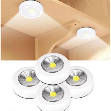 Imagem de Luz LED COB Sem Fio Para Abaixo Do Armário Com Adesivo, Lâmpada De Par