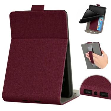 Imagem de Capa Kindle Paperwhite 12ª Geração 2024 7 Polegadas, com Suporte para Mãos e Mesa (Vermelho)