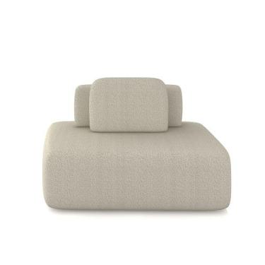 Imagem de Sofá Ilha Sala de Estar Modulado Dakota 142cm Encosto Almofada Solta B