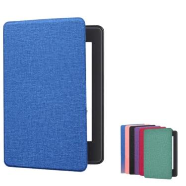 Imagem de Capa Para Kindle 11ª Geração 2022 2024 Modelos C2V2L3 RS23CV 6 Polegadas Com Alça, Hibernação Automática, Fechamento Magnético, Leve e Resistente Para Leitura Confortável (Azul)