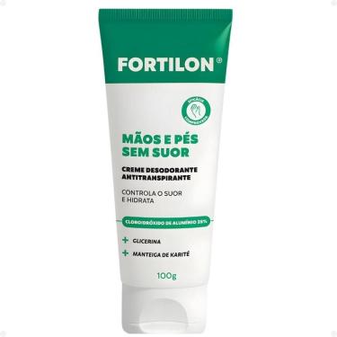 Imagem de Creme Desodorante Antitranspirante Dailus Fortilon Mãos e Pés Sem Suor 100g