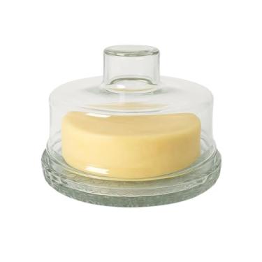 Imagem de Queijeira de Vidro, Porta Queijo 20cm, Queijeira com Tampa