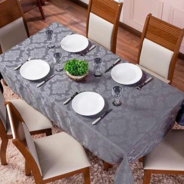 Imagem de Toalha De Mesa Jacquard Retangular 6 Lugares Jacard 2,00 Metros - FF E