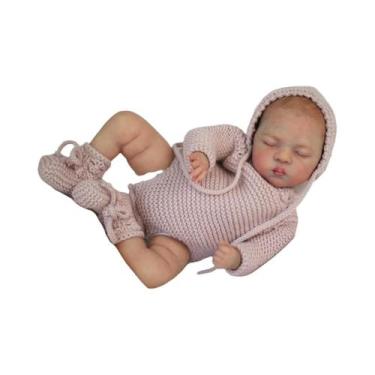 Imagem de Boneca Reborn De Vinil Macio De 12 Polegadas NPK Luna, Corpo De Tecido