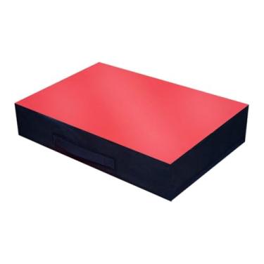 Imagem de Qraatosi 2 Colchonetes para Levantamento de Peso, Proteção para O Piso, Fáceis de Usar, Amortecedores de Impacto para Barra com Redução de Ruído, Almofada para, EPE vermelho