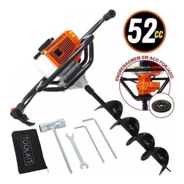 Imagem de Perfurador De Solo 2t 52cc 2,5hp Com Broca 80x15cm Vps520-s
