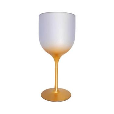 Imagem de Taça Vinho Degrade Acrilico 260 ml 10 un festa comemoração natal ano n
