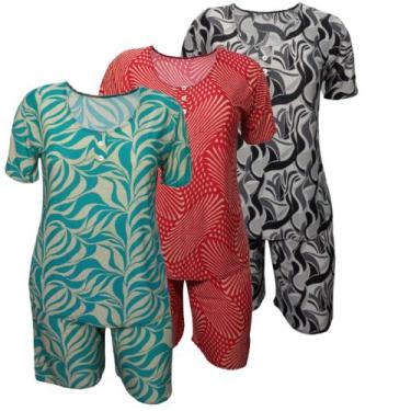 Imagem de Kit 2 Conjunto Senhora Feminino Com Bolso Plus Soltinhos . - PMQ Confe