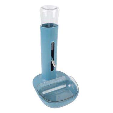 Imagem de Jiawu Alimentador Automático de Dispensador de água para Animais de Estimação Com Ajustável para Casa, Ideal para Cães e Gatos, Capacidade de 680ml (Azul)