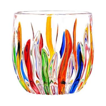 Imagem de Copo De Café Espresso Pintado À Mão De Grande Capacidade 270ml, Uso Du