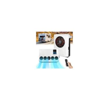 Imagem de Ar condicionado RV 12V DC 12000 BTU 12 volts Mini Split Truck RV AC Unit para RV Semi Trucks Vans Campers Trucks Escavadoras Veículos agrícolas Guindastes Vans Guindaste Arrefecimento rápido