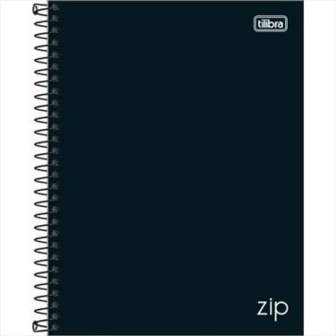 Imagem de Caderno Tilibra college 1M zip preto 80 folhas
