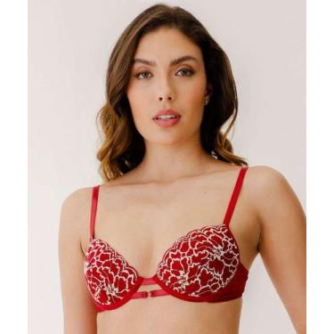 Imagem de Sutiã Feminino Modelo Push Up Marisa Vermelho-49811, Vermelho, 42
