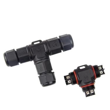 Imagem de Conector IP68 à prova d'água T-Type TL20 2/3 pinos adaptador de terminal elétrico pino parafuso conector (TL20 2PIN,6-12MM)