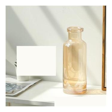 Imagem de Vaso de vidro simples pequeno vaso doméstico sala de estar mesa ornamentos hidropônicos vasos de flores (B)