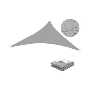 Imagem de Toldo De Sol Triangular Impermeável Multitamanho Para Jardim, Pátio, F