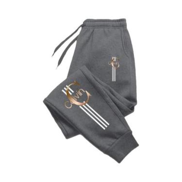 Imagem de Calças De Moletom Masculinas Estampadas De Alta Qualidade Para Esporte