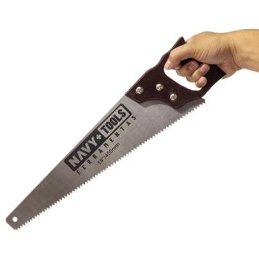 Imagem de Serrote Metal 18 Pol Profissional Cabo Madeira - NAVY+TOOLS