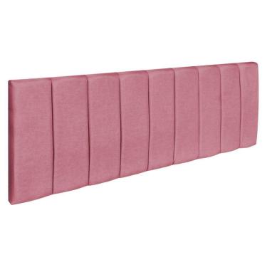 Imagem de Cabeceira Painel Casal Queen 1,60m Londres Suede Rosa Dal Poz Estofados