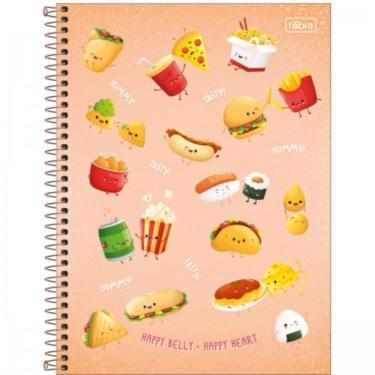 Imagem de Caderno Espiral Capa Dura A4 Universitário 10 Matérias 160 Folhas Taste Tilibra Laranja