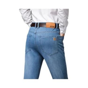 Imagem de Calças Jeans Masculinas De Tamanho Grande, Estilo Casual Para Outono E