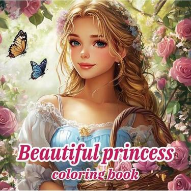 Imagem de Livro de colorir Linda princesa para adultos - alívio do estresse - ta
